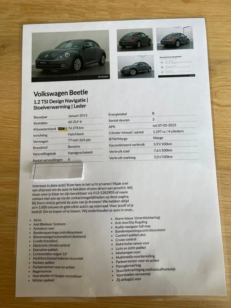 Volkswagen Beetle Beetle 1.2 TSI Design Grijs - 2