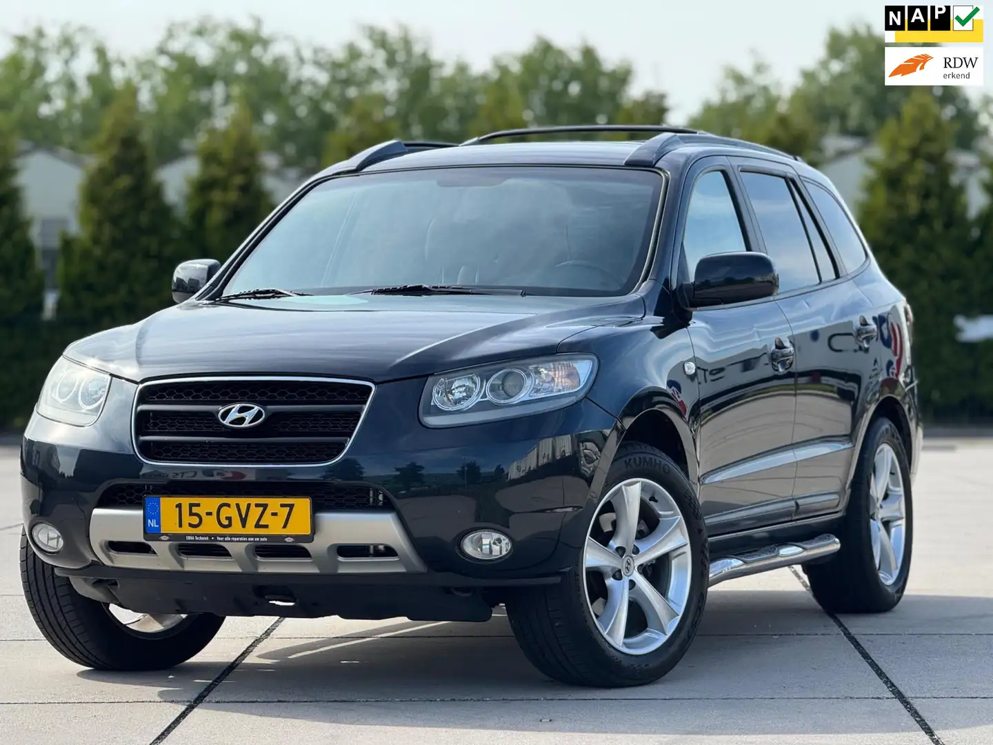 Hyundai SANTA FE 2.7i V6 Dynamic 7P | 19 inch | Trekhaak | Android Zwart - 1