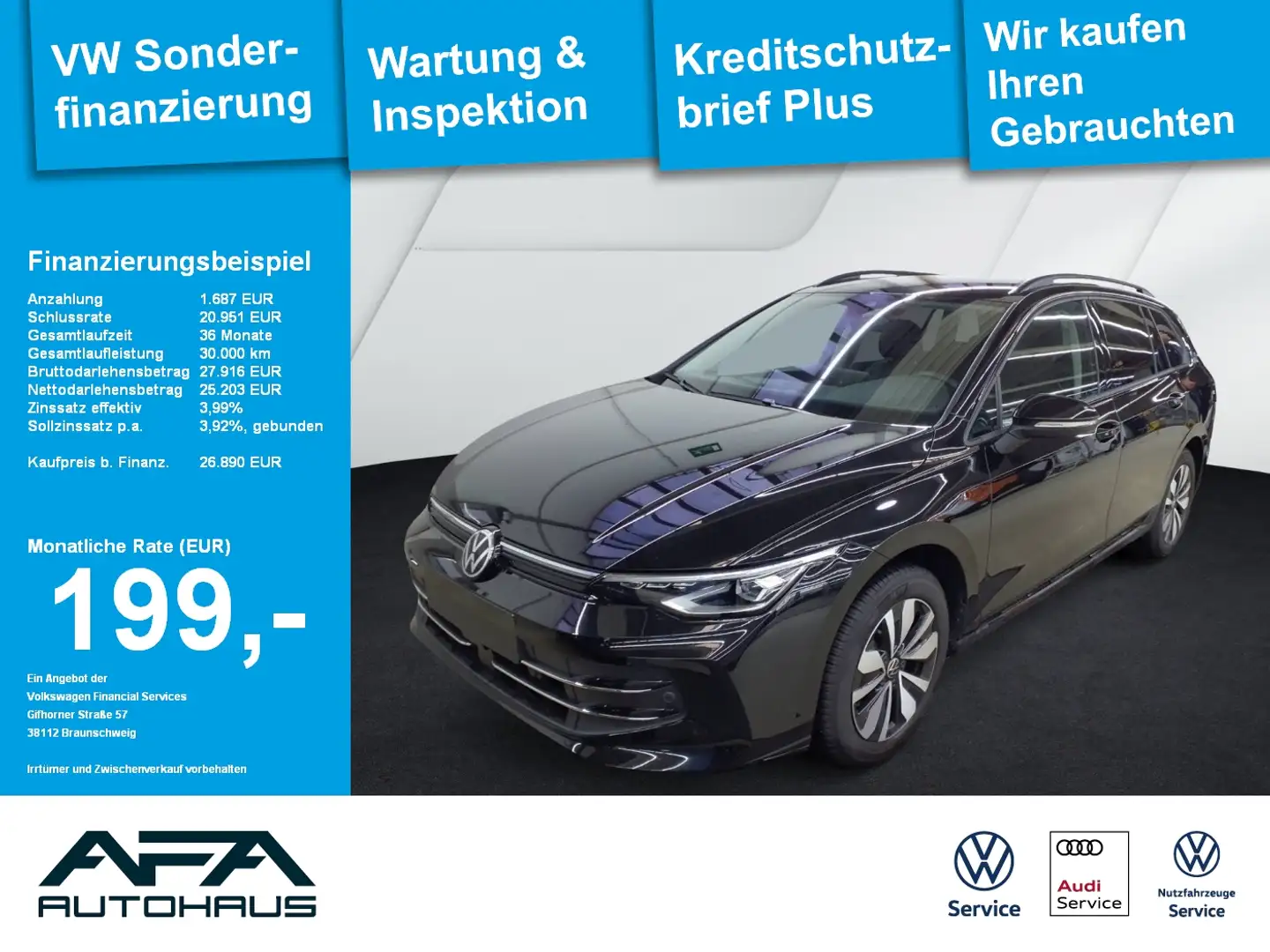 Volkswagen Golf Variant Golf VIII Variant 1.5 TSI GOAL AHK*Navi*ACC*RFK Noir - 1