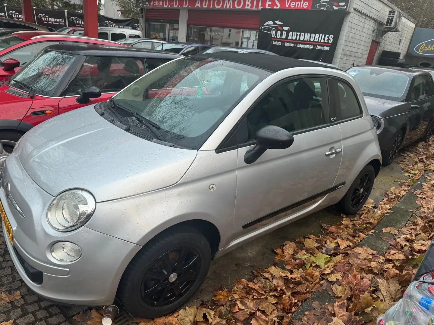 Fiat 500 CABRIO Argent - 1