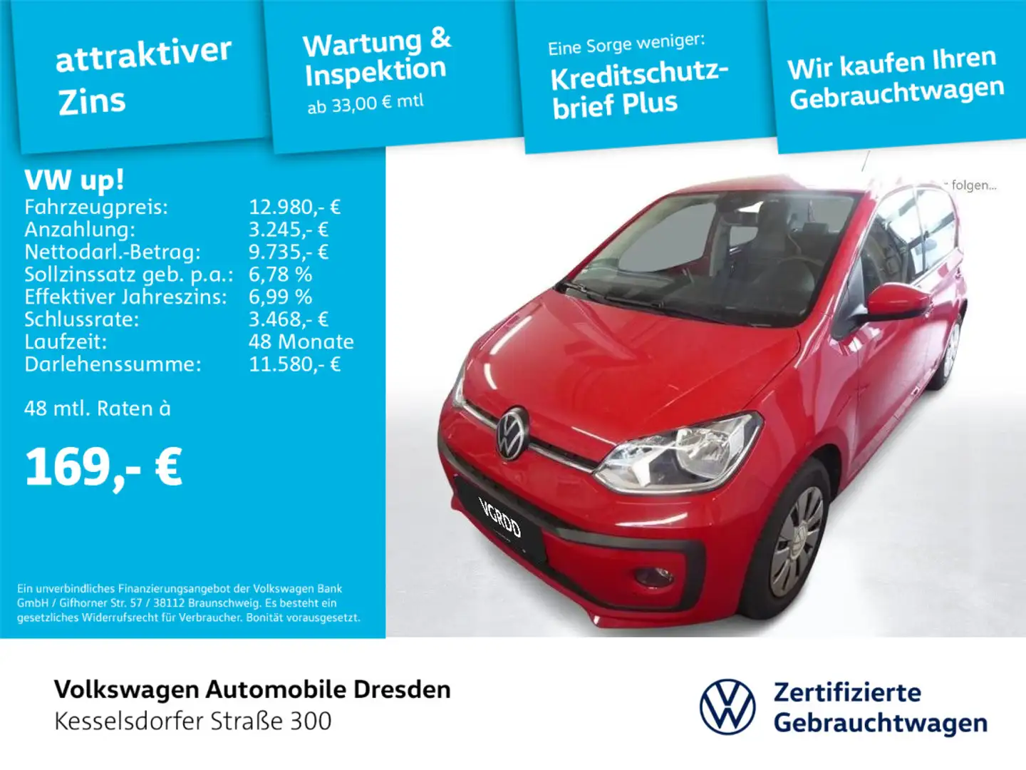 Volkswagen up! . Rot - 1