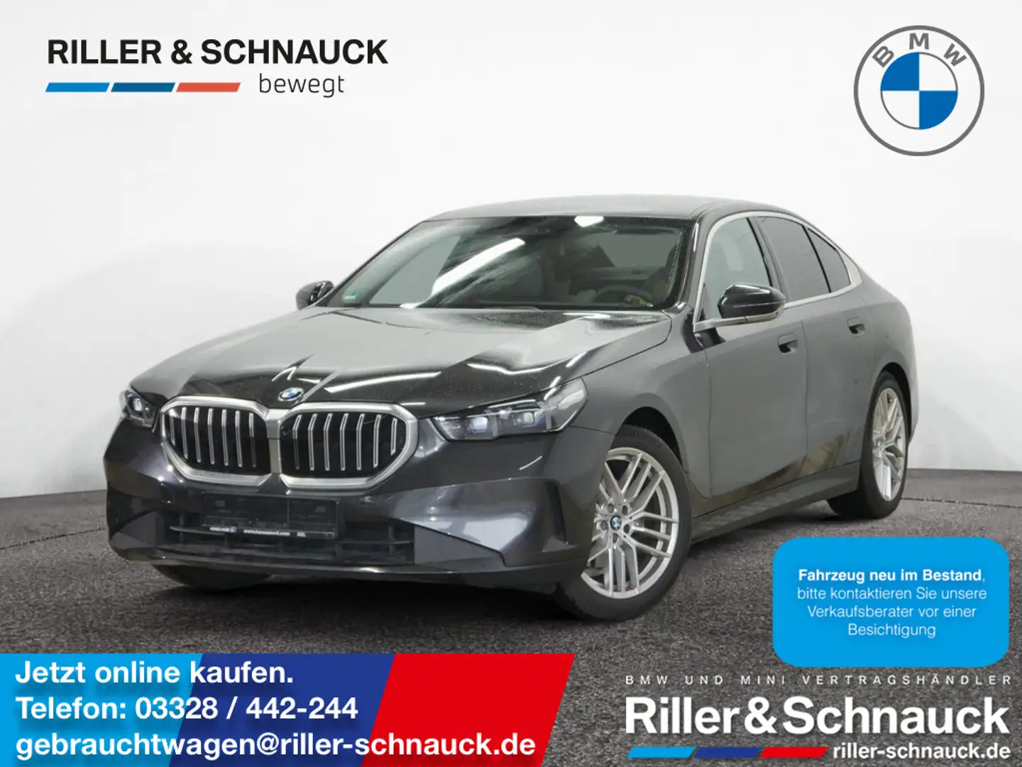 BMW 520 d xDrive PANO+STANDHZG+360°KAM+HK Grau - 1