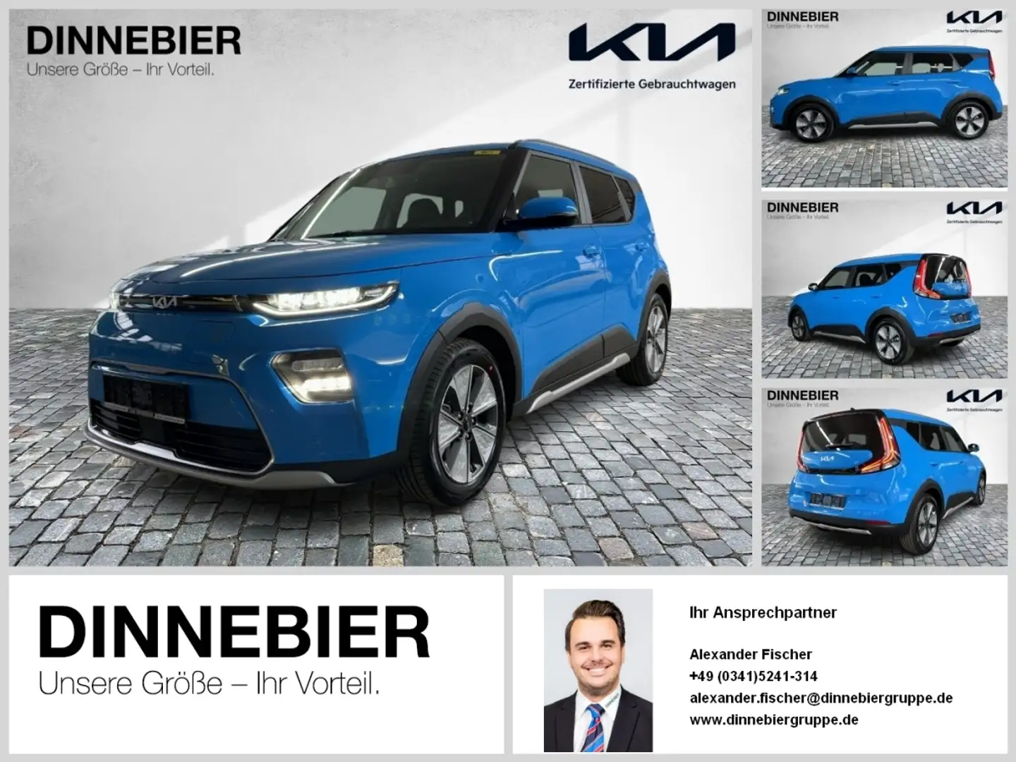 Kia Soul Spirit , 150kW *HUD*Glasdach*H&K-Sound* Blau - 1