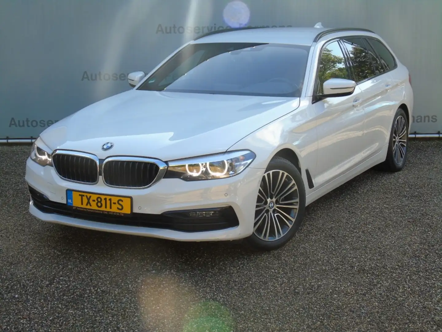 BMW 520 520i Touring Sportline - 2018 - 128DKM - Leder-Nav Wit - 2