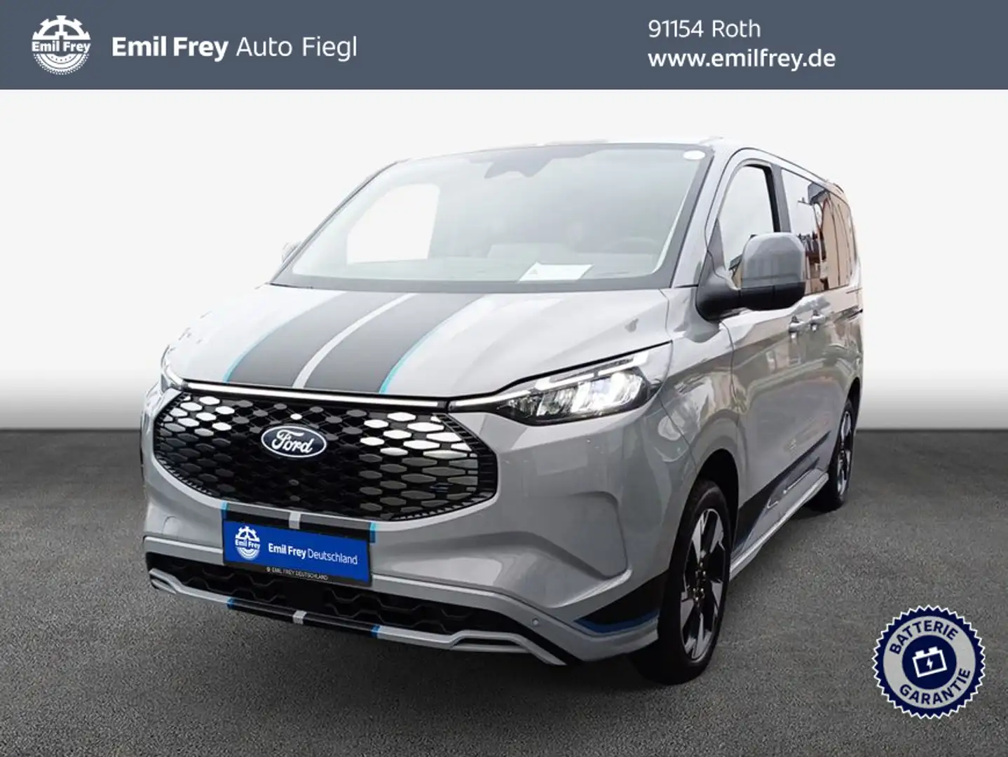 Ford Tourneo Custom e-Tourneo Custom Sport 340 L1H1 LKW HA 160 kW, 5-t Grau - 1