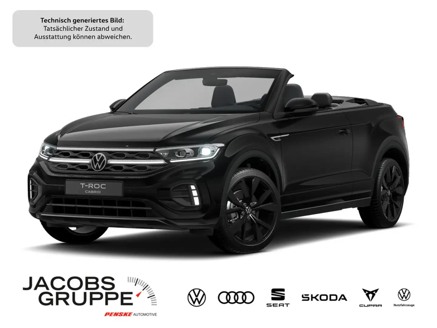 Volkswagen T-Roc Cabriolet 1.5 TSI R-Line "Black Style" Schwarz - 1