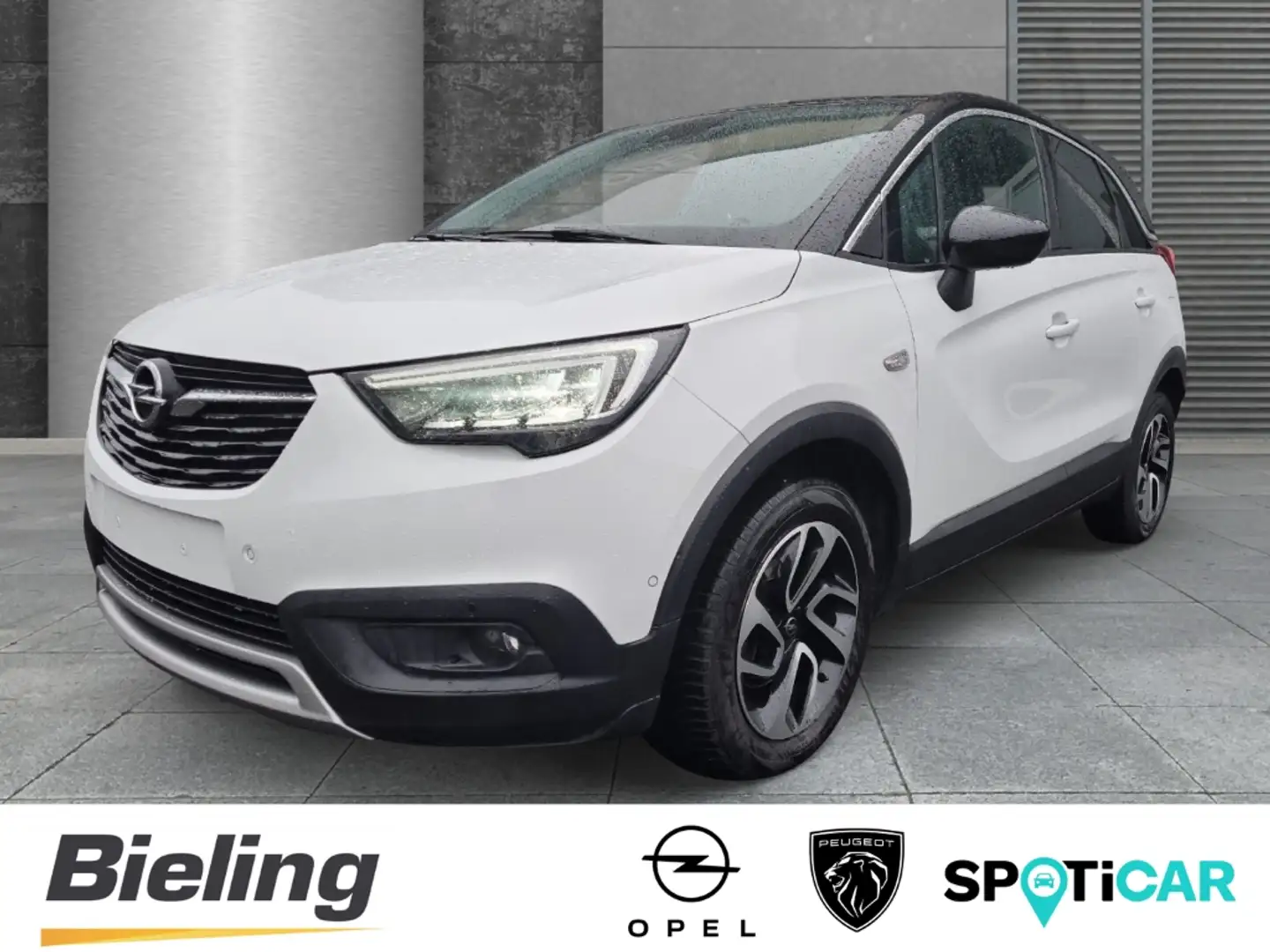 Opel Crossland X GS Line 1.2 Turbo, 1.Hand, Kamera, LHZ, SH, PDC Weiß - 1