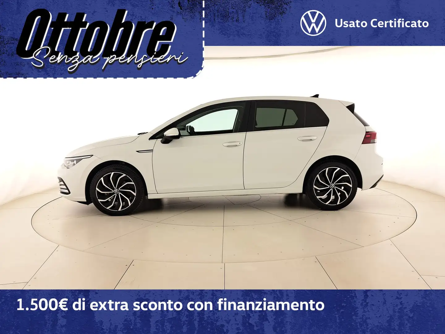 Volkswagen Golf 1.5 etsi evo style 150cv dsg Bianco - 2