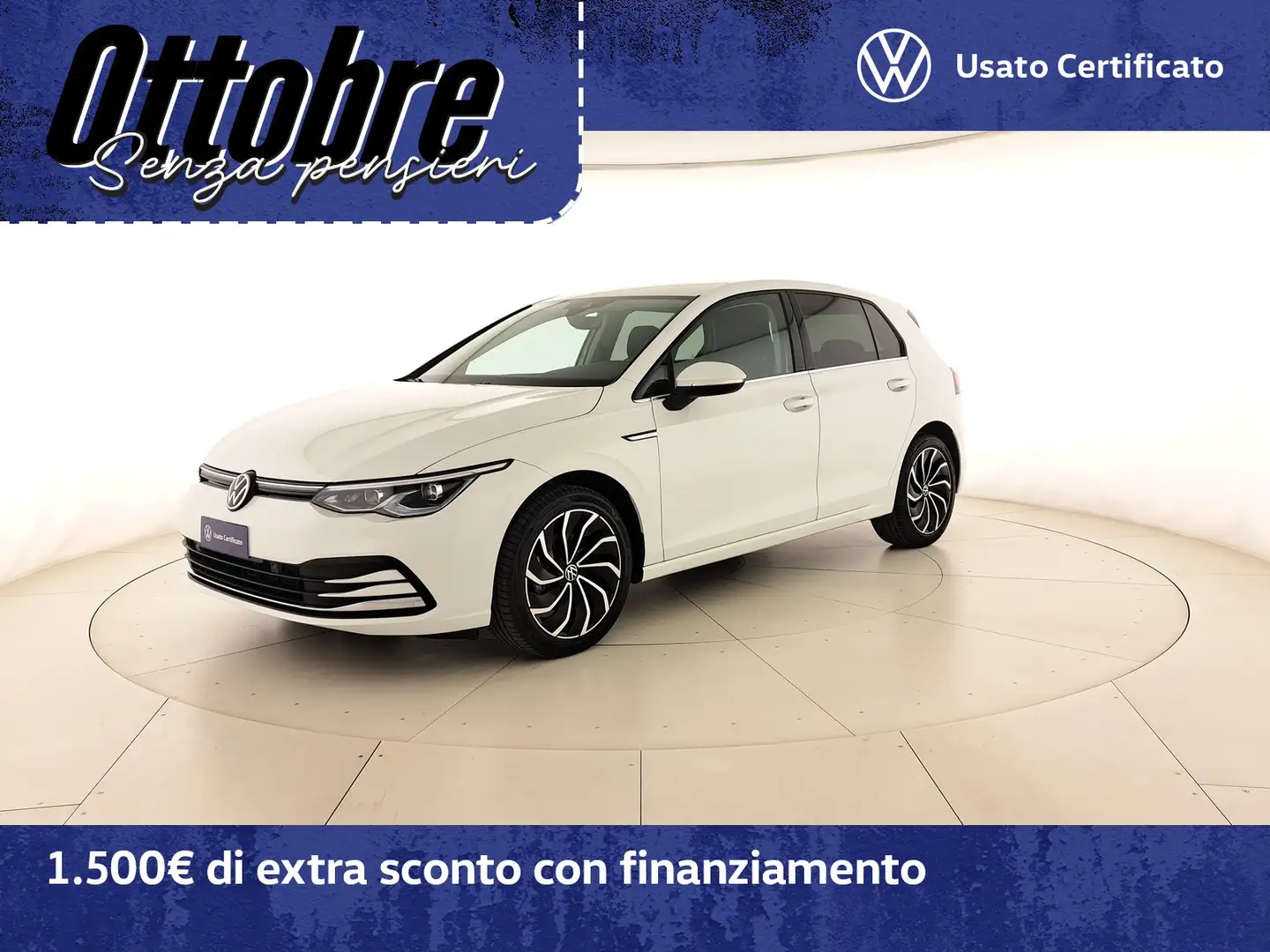 Volkswagen Golf 1.5 etsi evo style 150cv dsg Bianco - 1