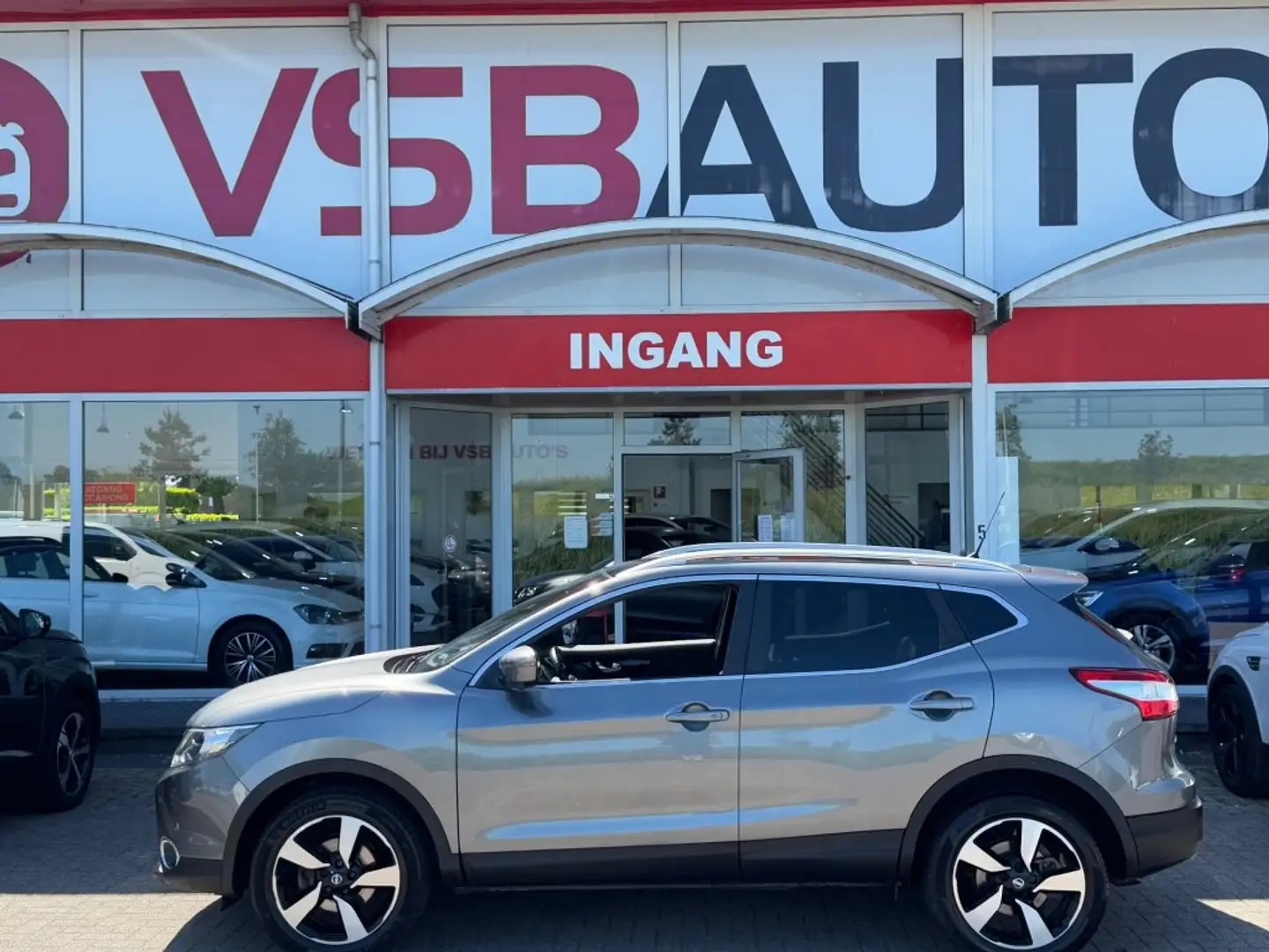 Nissan Qashqai 1.2 DIG-T TEKNA HALF-LEER PANO-DAK CAMERA AIRCO LM Gris - 2
