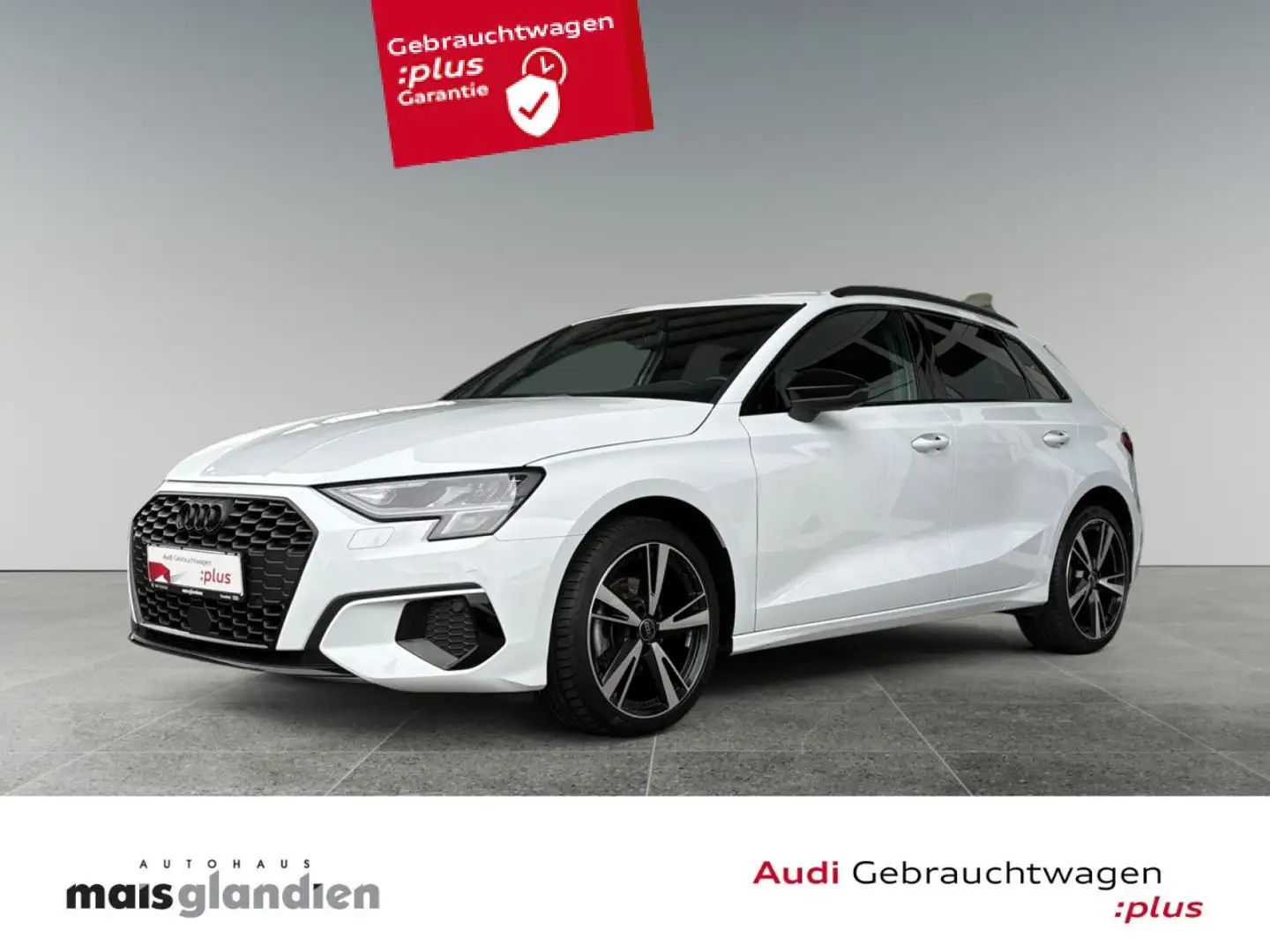 Audi A3 Sportback 35 TDI adv. AHK Navi+ ACC Sportsitze Weiß - 1