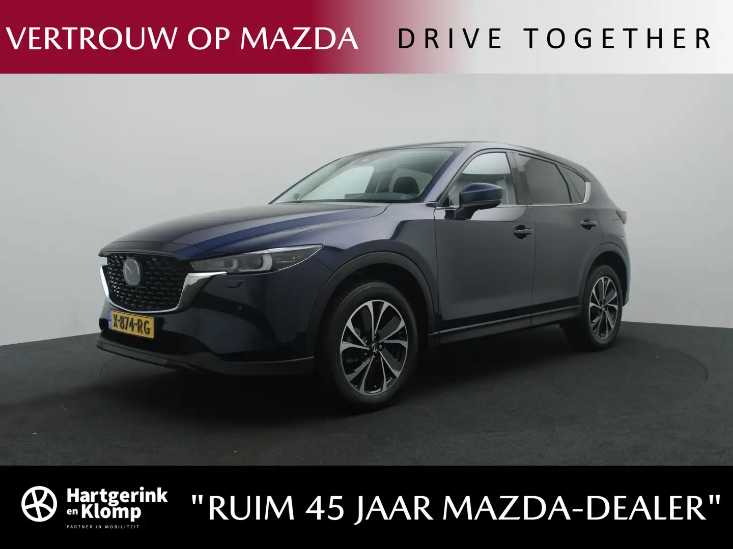Mazda CX-5 2.0 e-SkyActiv-G Exclusive-Line : dealer onderhoud Bleu - 1