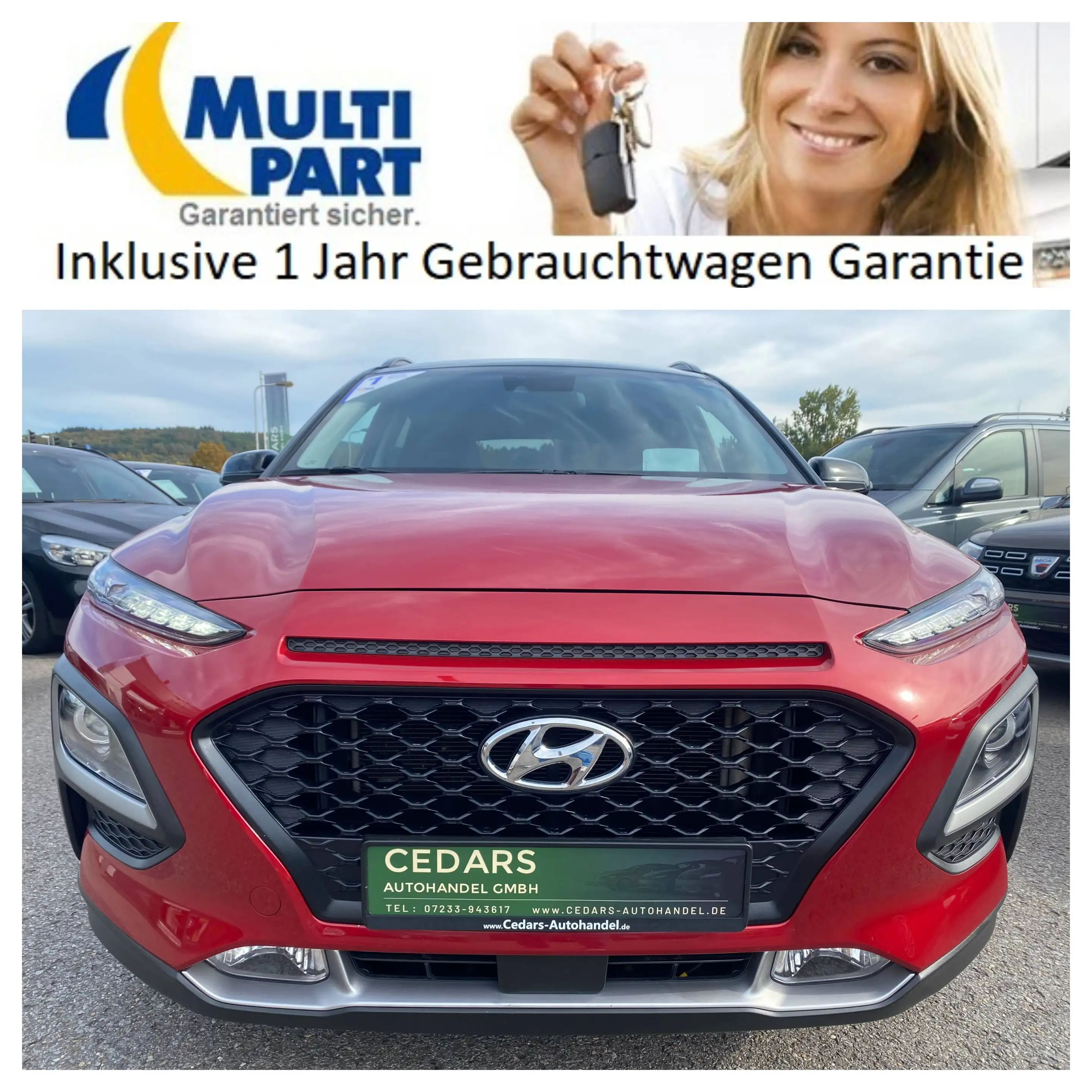 Hyundai KONA 1.6 TGDI 7G-DCT 4WD Premium 1.Hand LED Navi Kamera Carplay HeadUP — photo 10