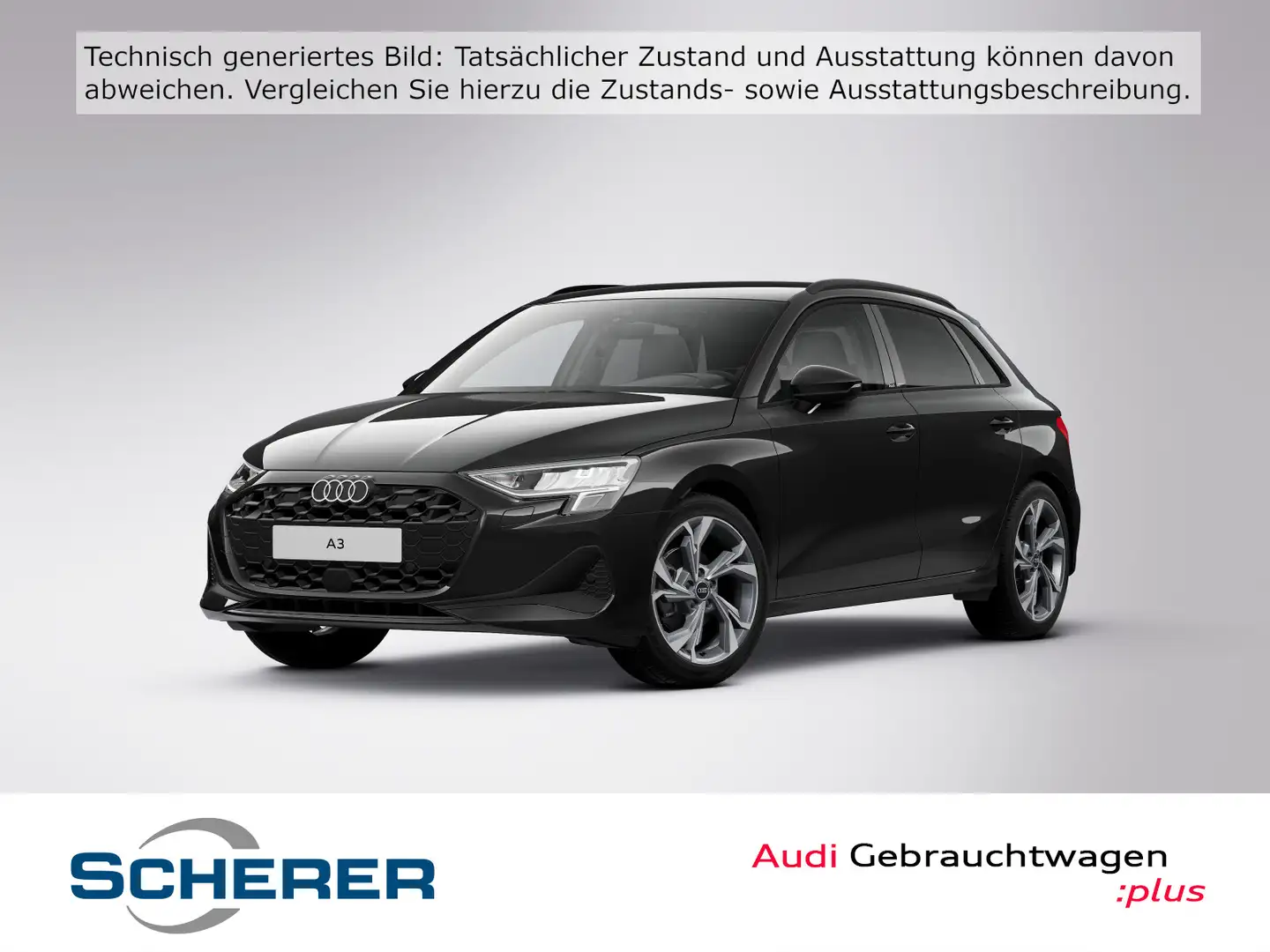 Audi A3 30 TFSI S tronic LED NAVI ACC RFK S Schwarz - 1