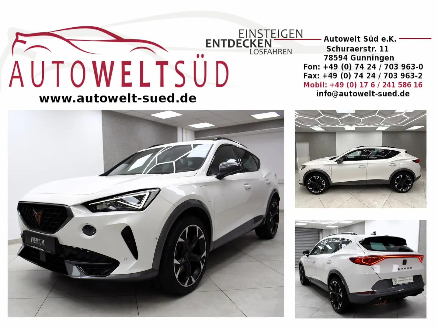 CUPRA Formentor VZ 1.4 e-Hybrid ACC LED VCkpt Ambient 2xSpur Weiß - 1