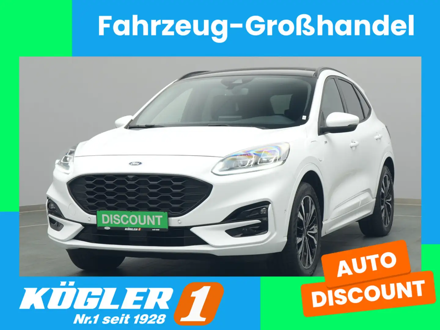 Ford Kuga ST-Line X 225PS PHEV/AHK/Pano/Winter-P./PDC Weiß - 1
