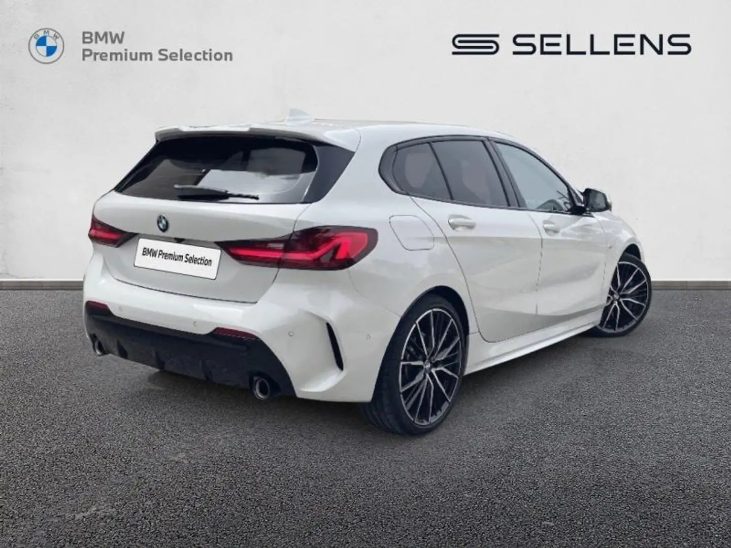 BMW 118 118dA 150ch M Sport 8cv Blanc - 2