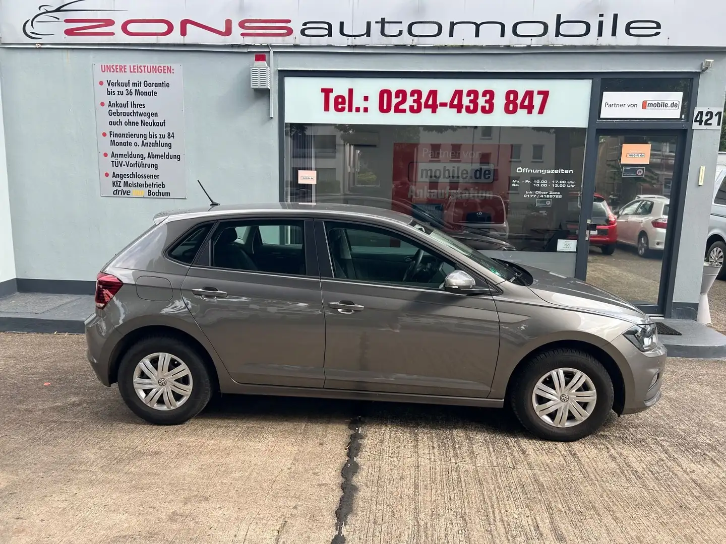 Volkswagen Polo +CarPlay+NaviZB+SHZ+PDC+1.Hand+BT+LM+WR+ Grijs - 1