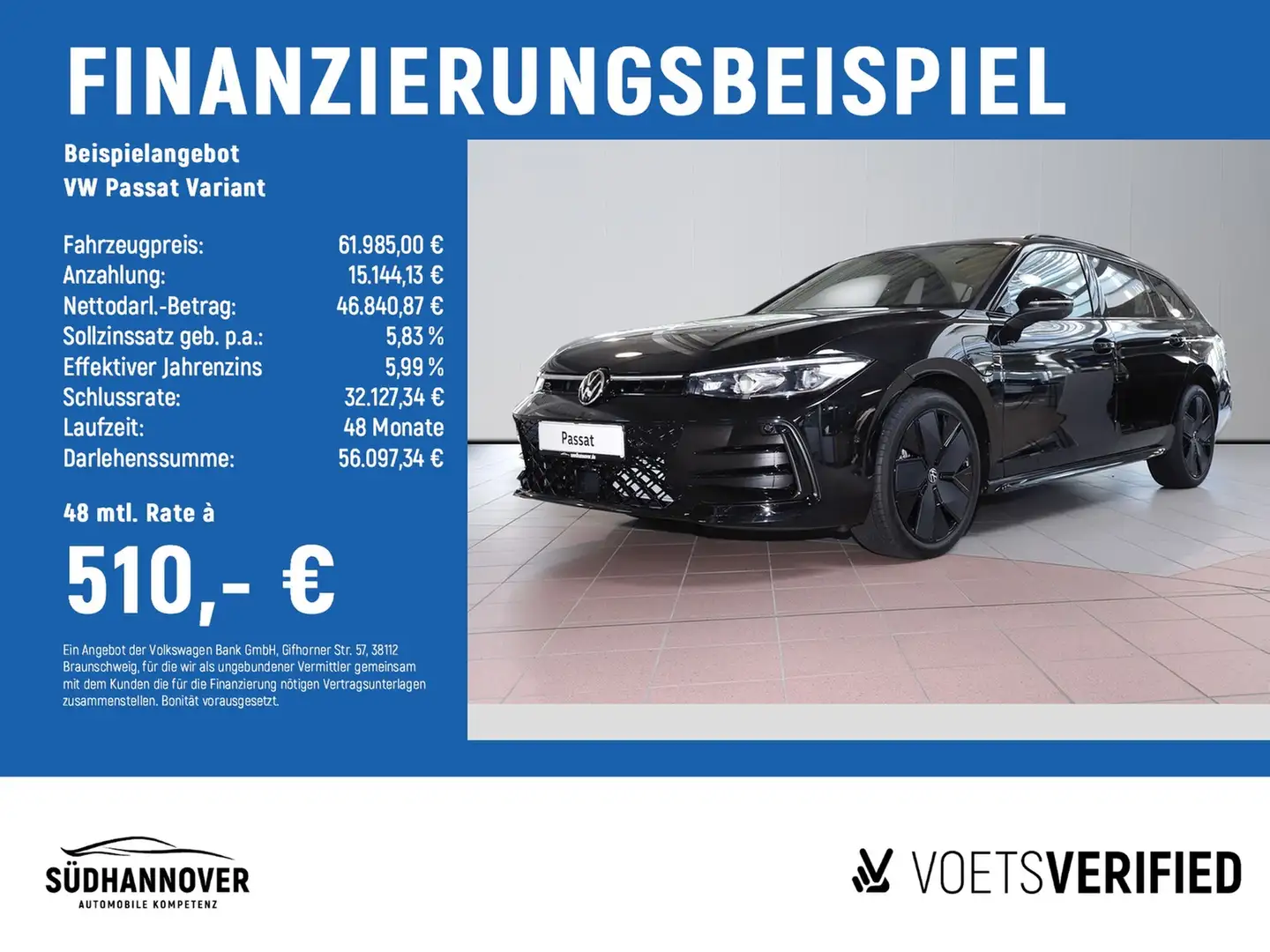 Volkswagen Passat Variant R-Line 1.5 TSI eHybrid AHK+NAVI Schwarz - 2