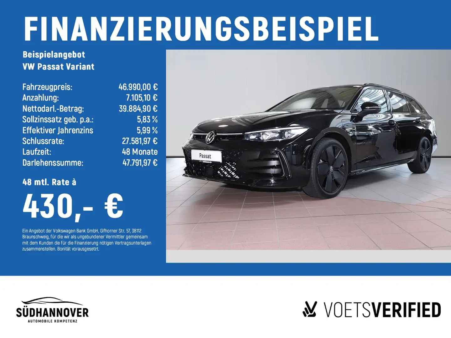 Volkswagen Passat Variant R-Line 1.5 TSI eHybrid AHK+NAVI Schwarz - 2