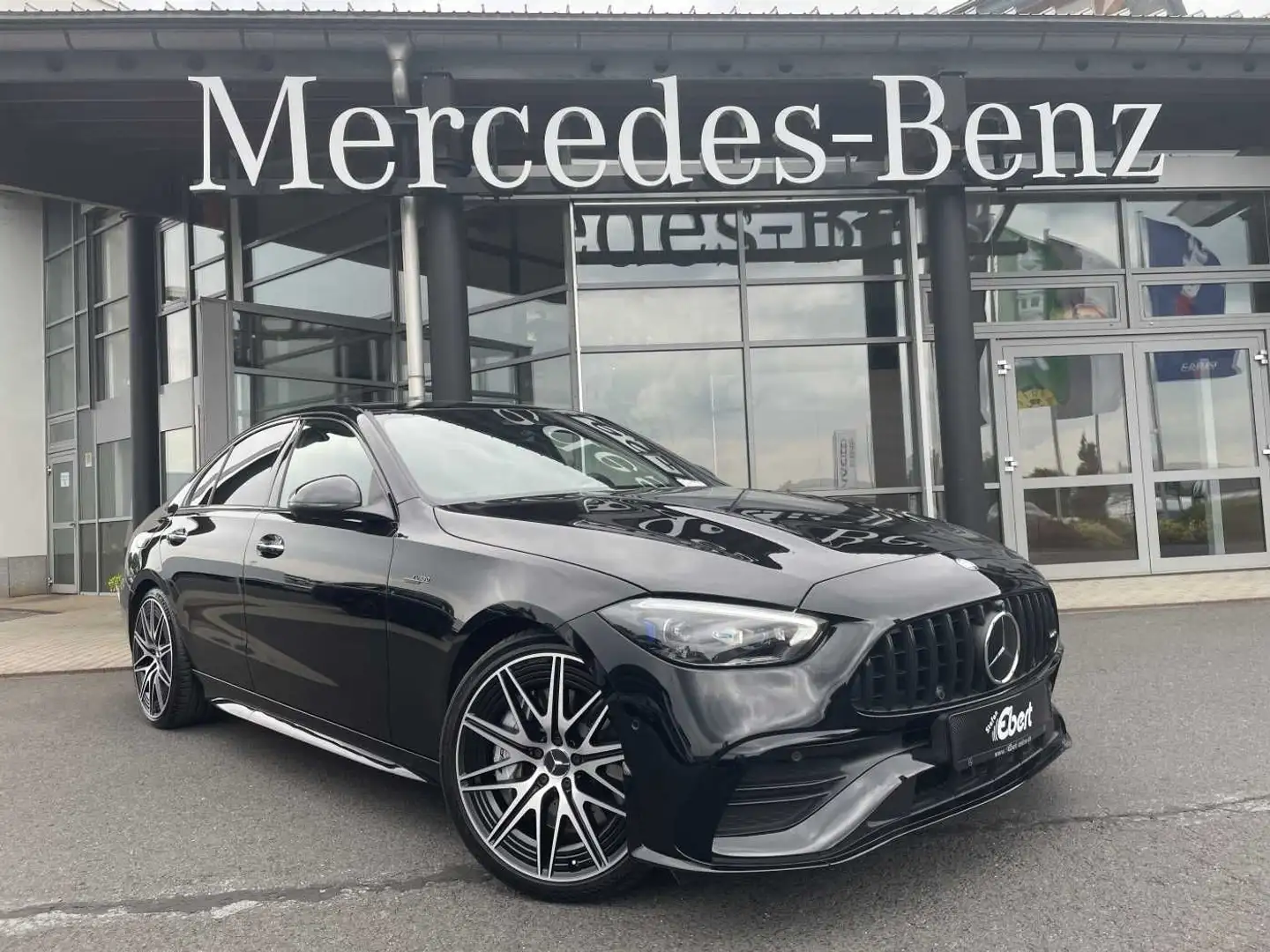 Mercedes-Benz C 43 AMG Digital+Burm+Distr+360+HUD+AHK+ Carbon Zwart - 1