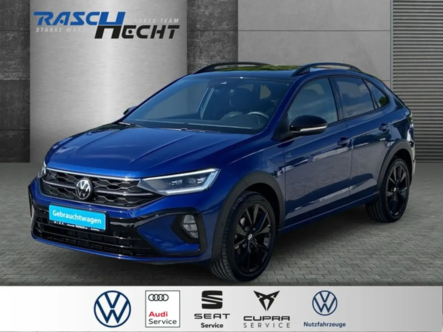 Volkswagen Taigo R-Line 1.5 TSI DSG*AHK*LED*NAVI*SHZ* Blau - 1