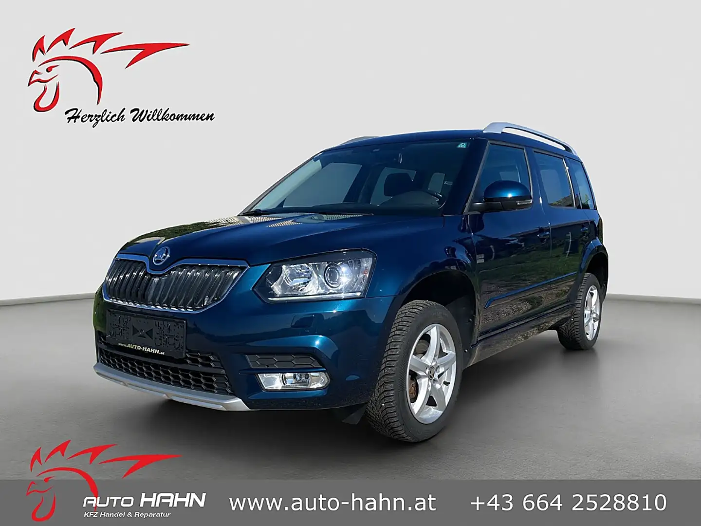 Skoda Yeti 1,5 TSI 4x4 Style nur 46tkm/Xenon/Navi/AHK Blau - 1
