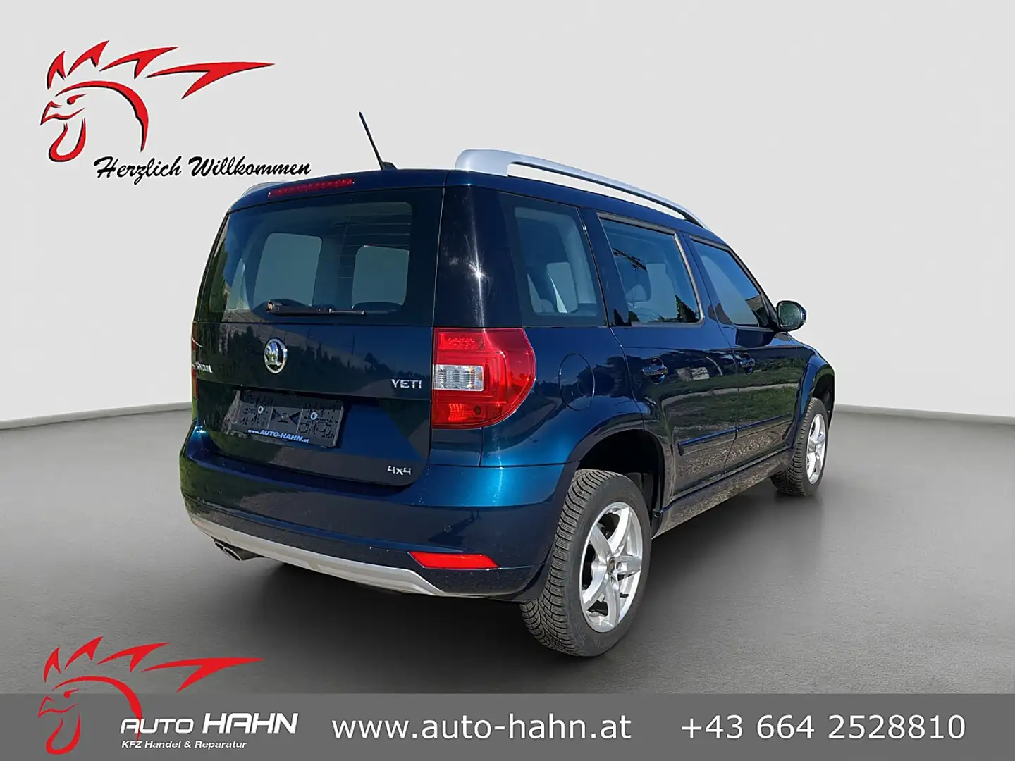 Skoda Yeti 1,5 TSI 4x4 Style nur 46tkm/Xenon/Navi/AHK Blau - 2