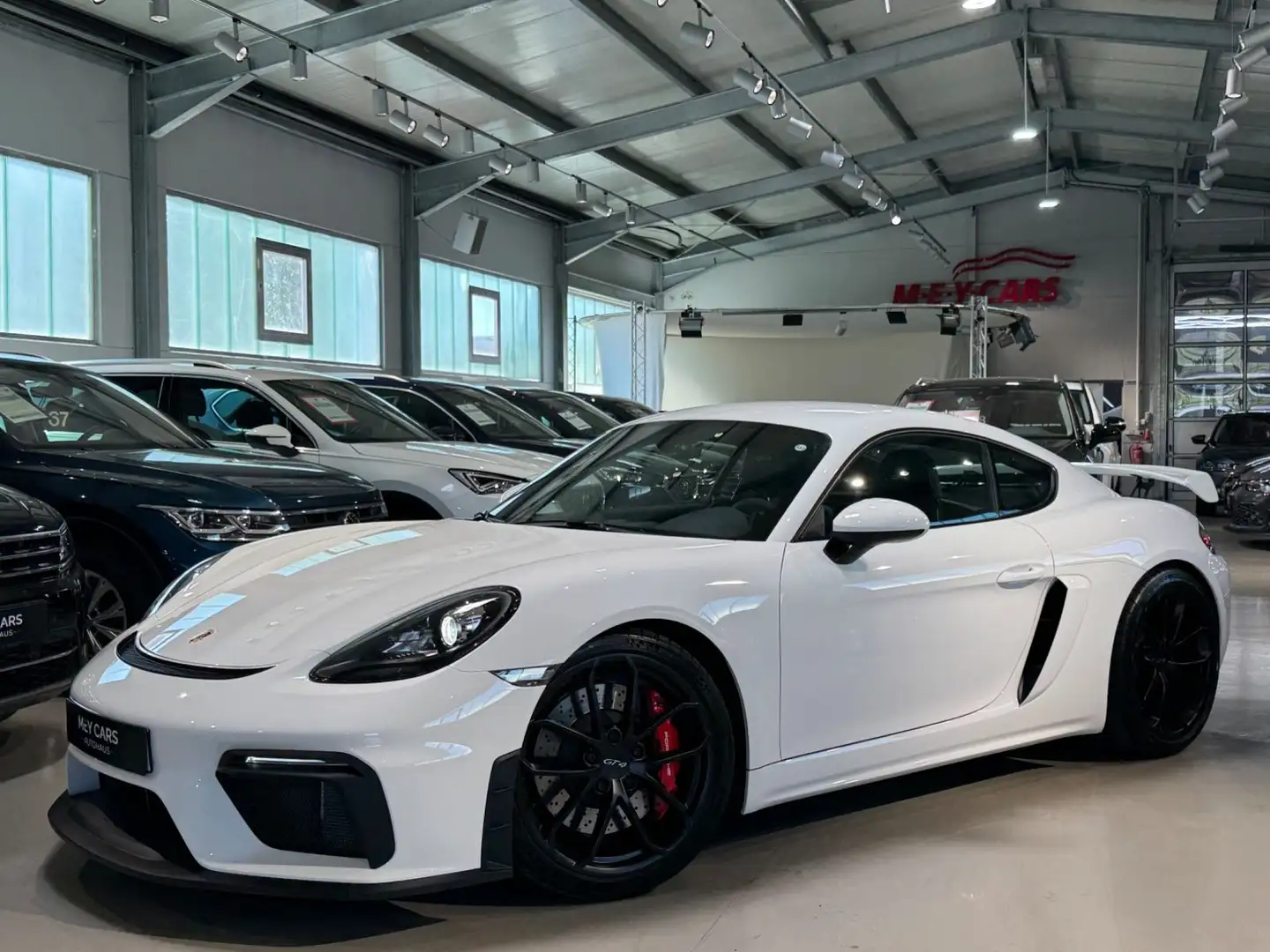 Porsche Cayman 718 GT4*CLUBSPORT*LED*APPROVED*UNFALLFREI Weiß - 2