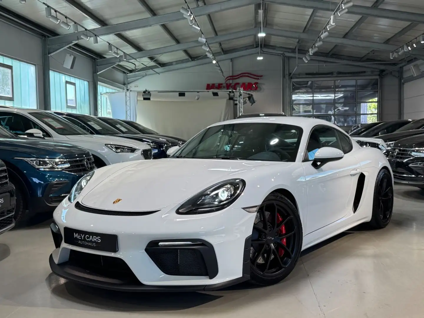 Porsche Cayman 718 GT4*CLUBSPORT*LED*APPROVED*UNFALLFREI Weiß - 1