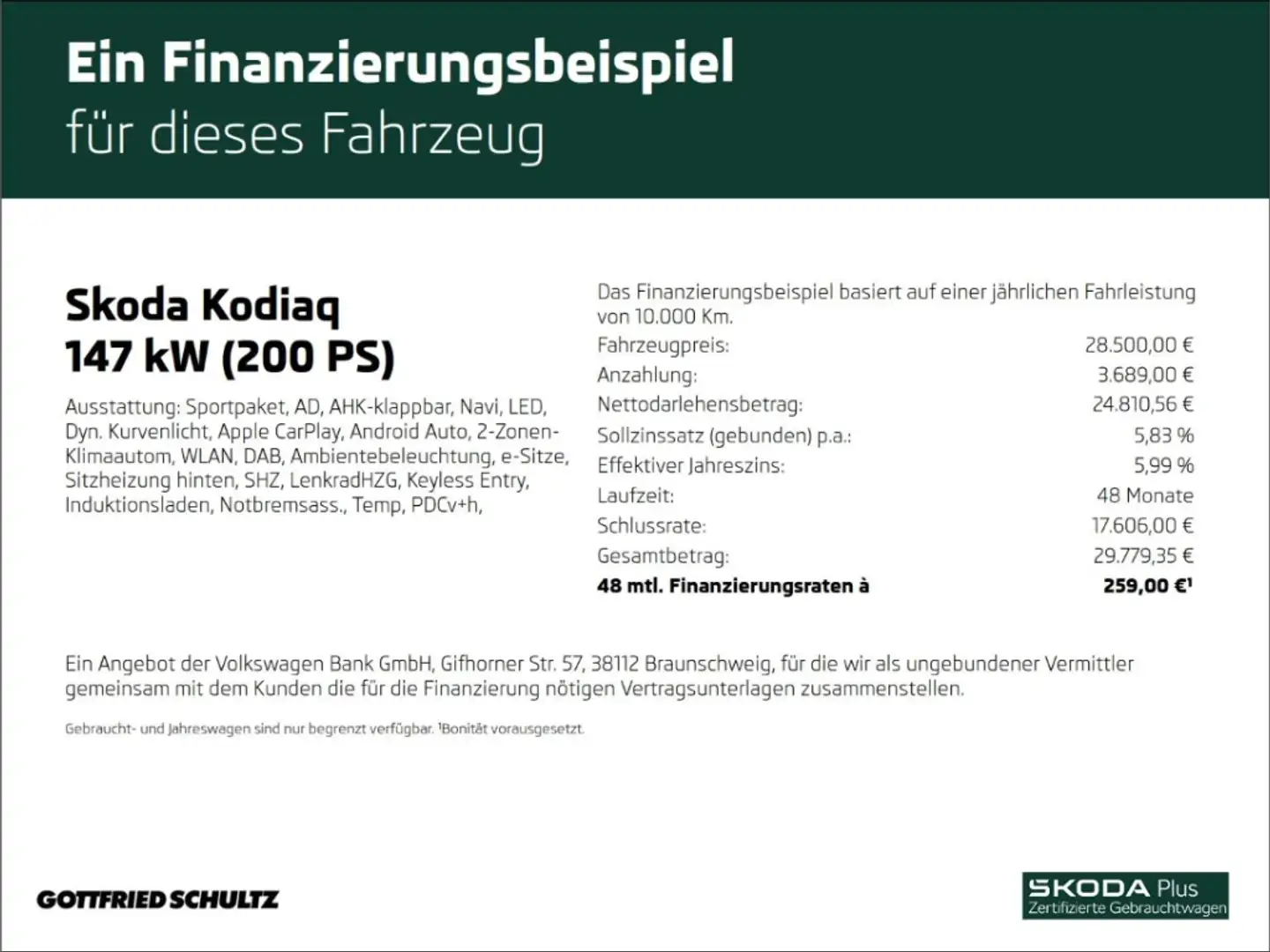 Skoda Kodiaq SPORTLINE TDI DSG 4X4 AHK NAVI LED EINPARKHILFE Rouge - 2