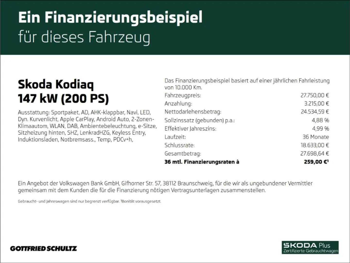 Skoda Kodiaq SPORTLINE TDI DSG 4X4 AHK NAVI LED EINPARKHILFE Rouge - 2