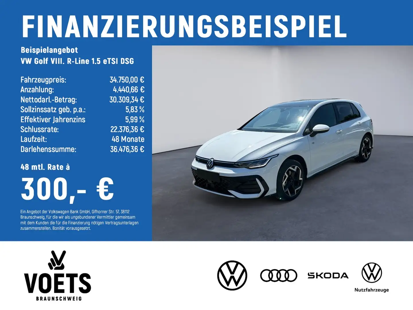 Volkswagen Golf VIII. R-Line 1.5 eTSI DSG TravelAssist Weiß - 2