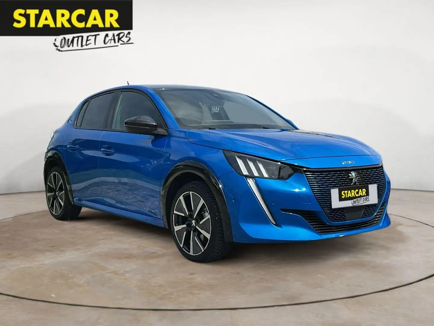 Peugeot e-208 GT LINE+NAVI+FULL-LED+CITY-PAKET-PLUS+180° Bleu - 1
