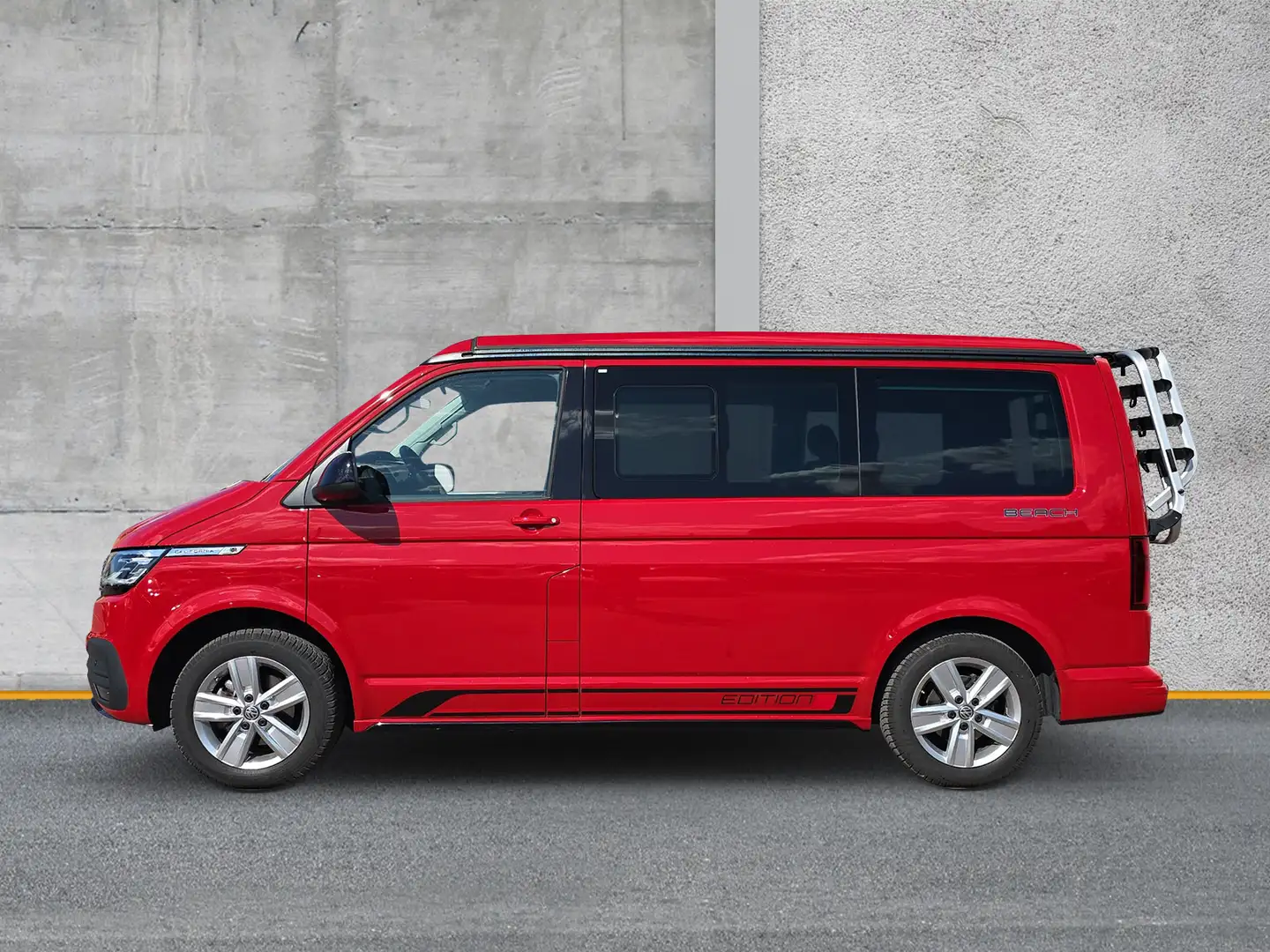 Volkswagen T6 California T6.1 2.0 TDI DSG Beach Camper Edition AHK Standh. Rot - 2