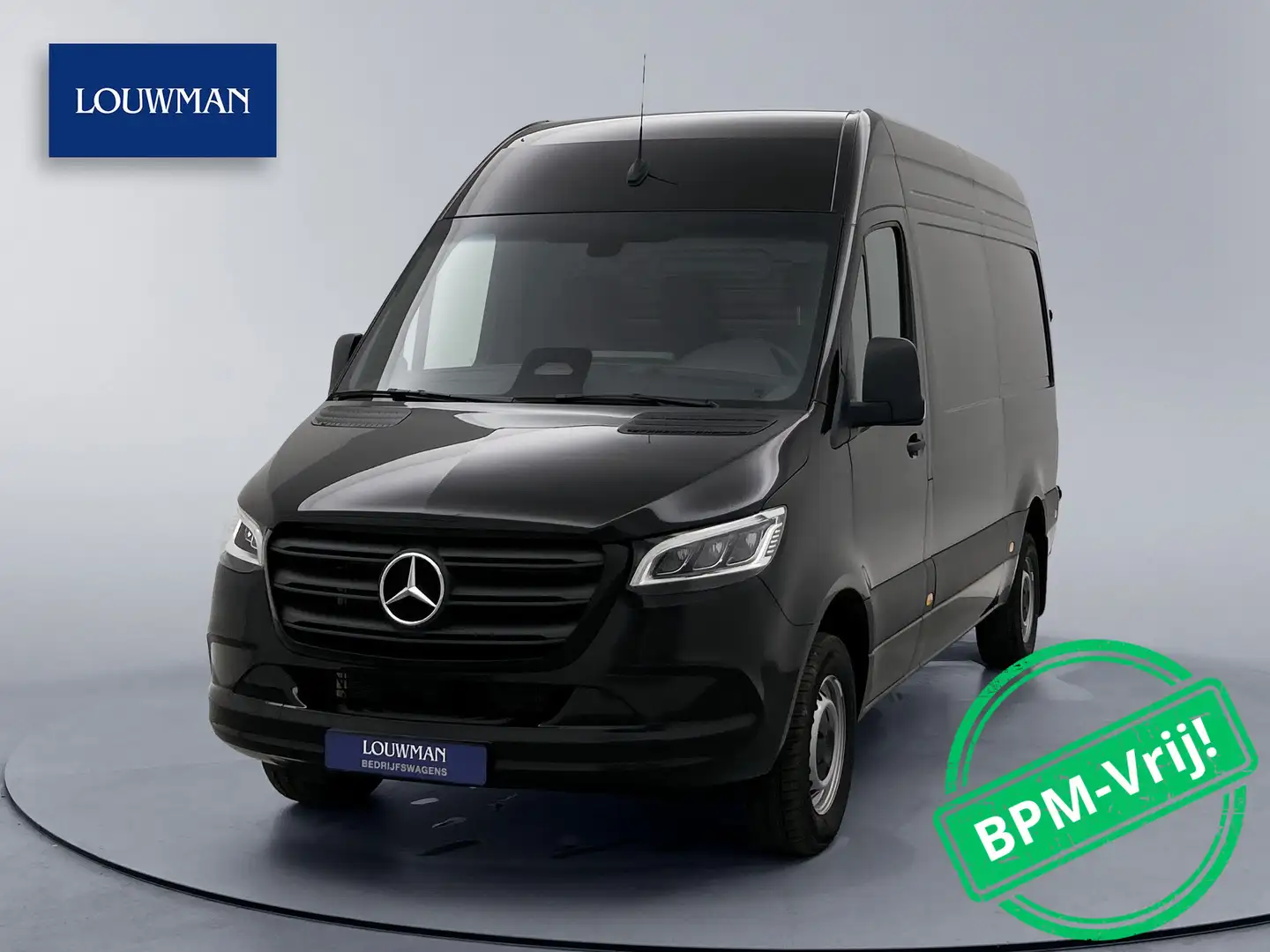 Mercedes-Benz Sprinter 317 1.9 CDI L2H2 PRO LED BPM-vrij Navigatie Achter Zwart - 1