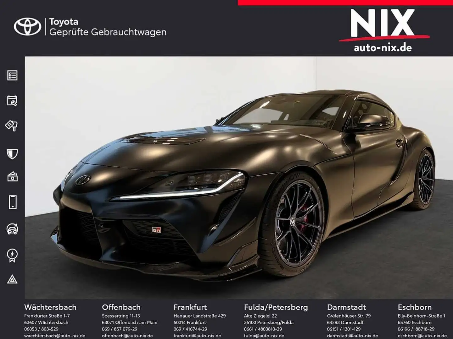 Toyota Supra GR 3.0 A90 Final Edition Zwart - 1