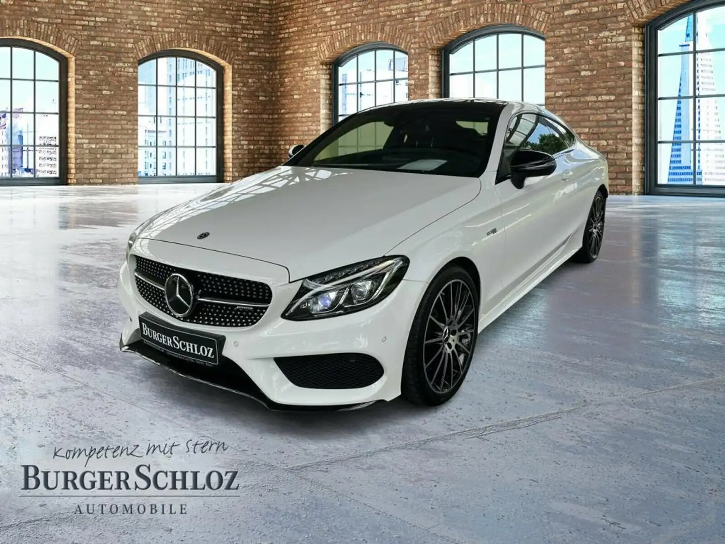 Mercedes-Benz C 43 AMG 4M Coupé Pano Night ACC PDC SHZ Navi White - 1