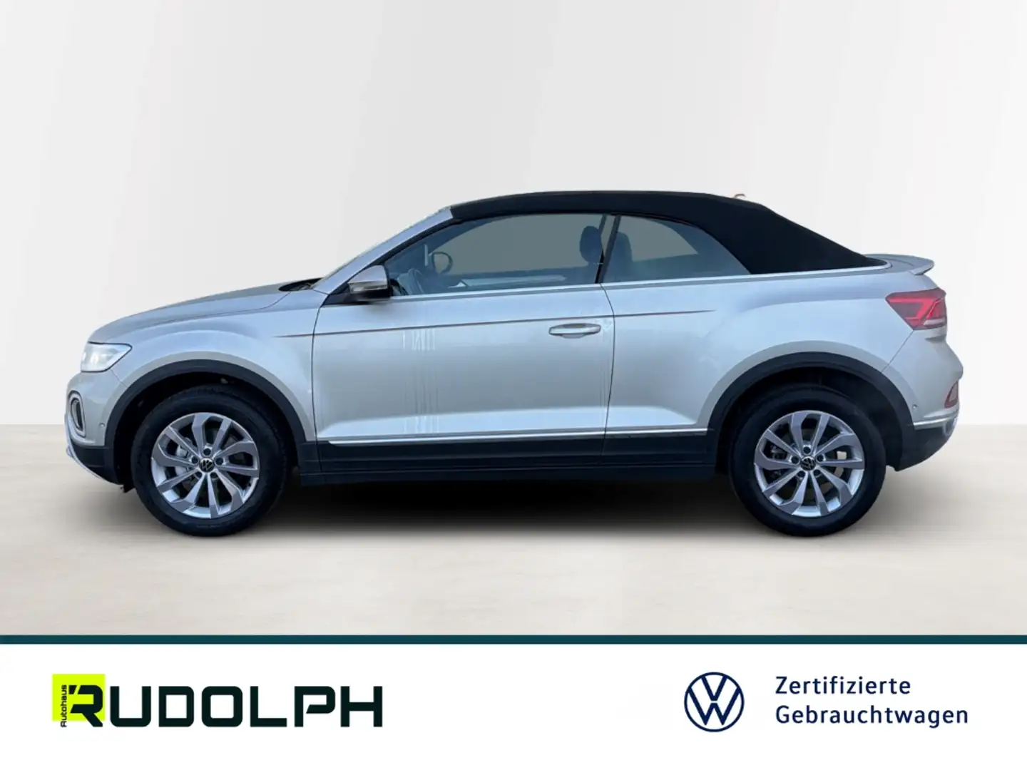 Volkswagen T-Roc Cabriolet Style 1.5 TSI DSG LED AHK Navi ACC SHZ F Silber - 2