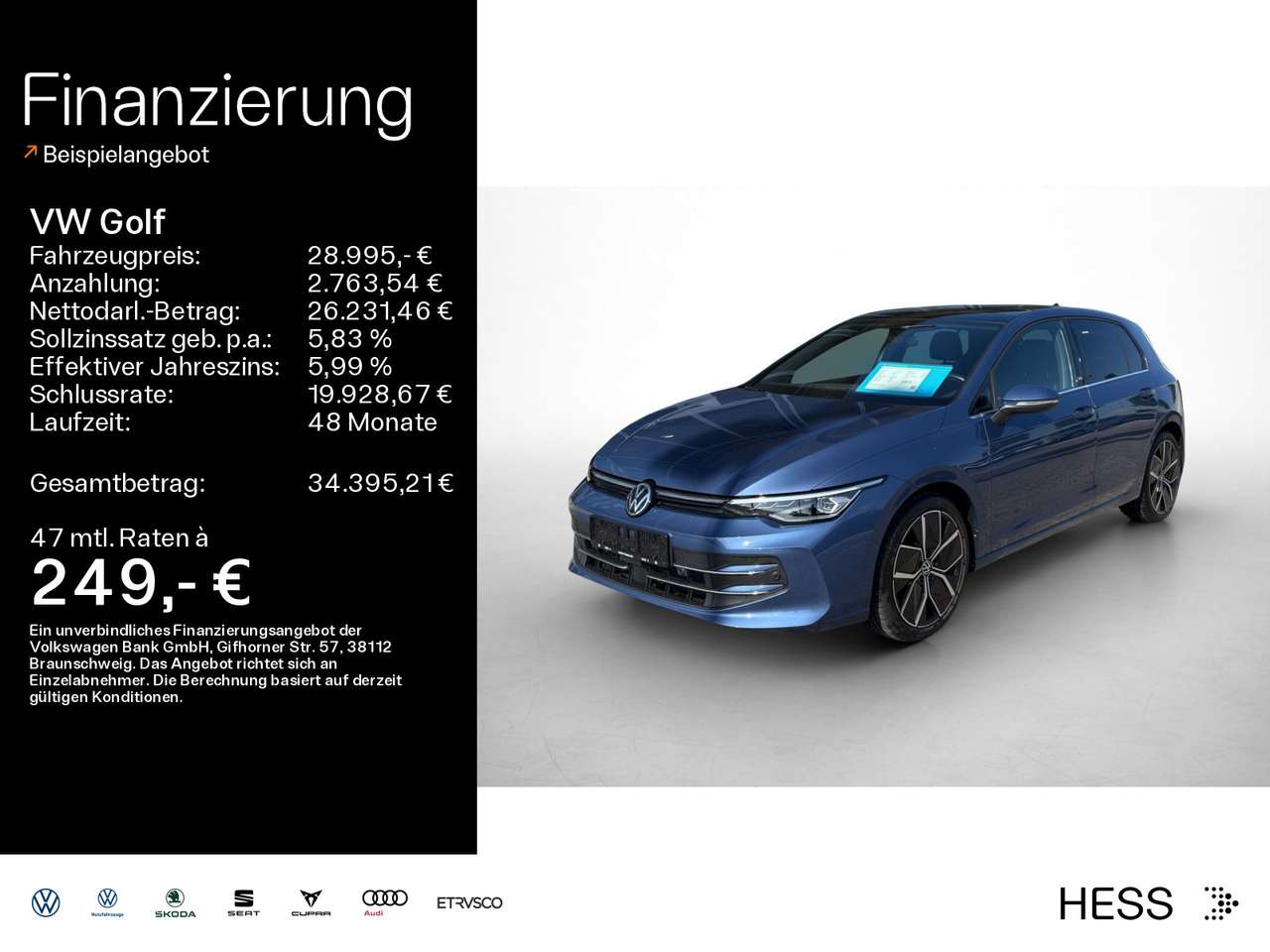 Volkswagen Golf — Volkswagen Golf 1.5 TSI DSG Style*HUD*ACC*Kamera*Pano*DCC*L