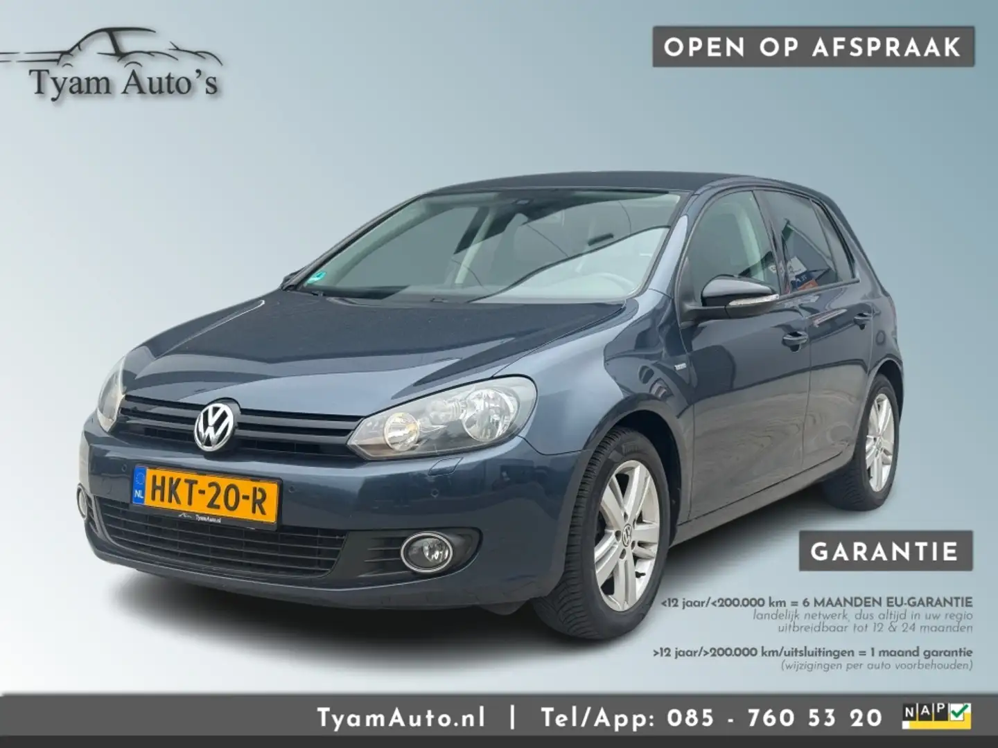 Volkswagen Golf 1.4 MATCH 5-DEURS *APK 04-2026* AIRCO NAVIGATIE BT Bleu - 1
