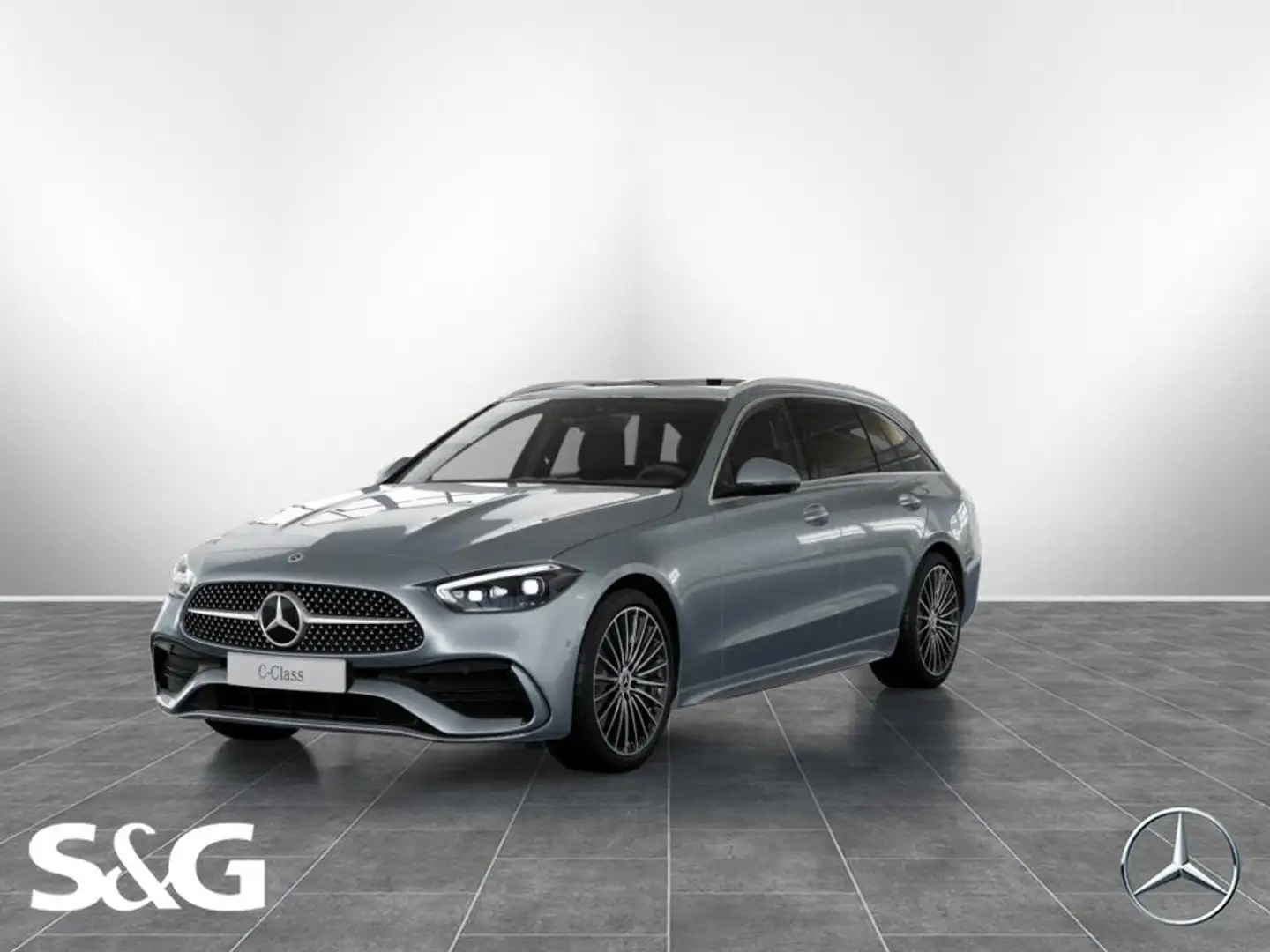 Mercedes-Benz C 200 T AMG MBUX+360°+DIG-LED+Pano+AHK+Distronic Silber - 1