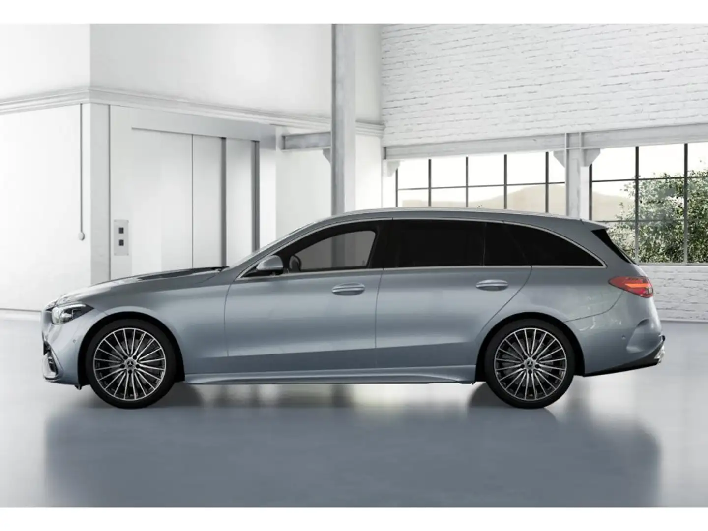 Mercedes-Benz C 200 T AMG MBUX+360°+DIG-LED+Pano+AHK+Distronic Silber - 2