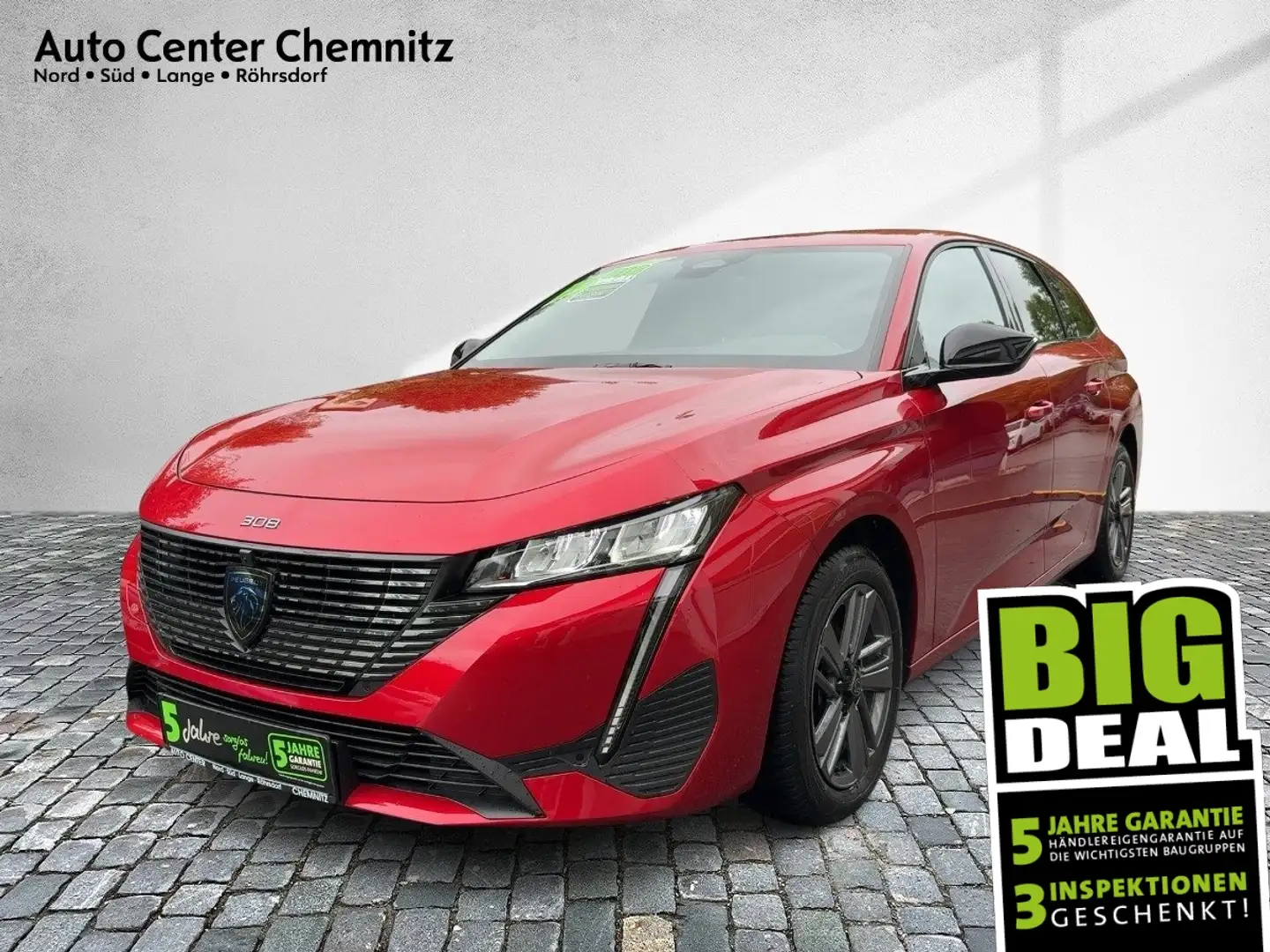 Peugeot 308 1.2 130 SW Allure LED/Navi/SHZ/PDC/360°Kamera Rot - 1