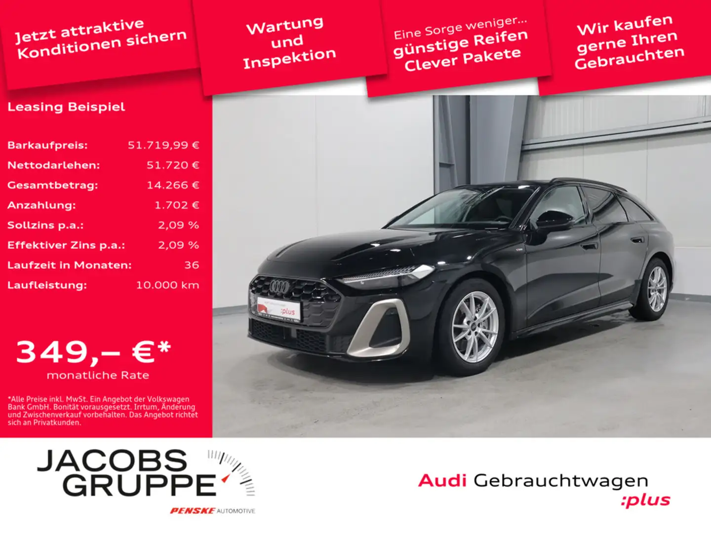 Audi A5 Avant TFSI quattro edition one Matrix*PDC*AHK * Schwarz - 1