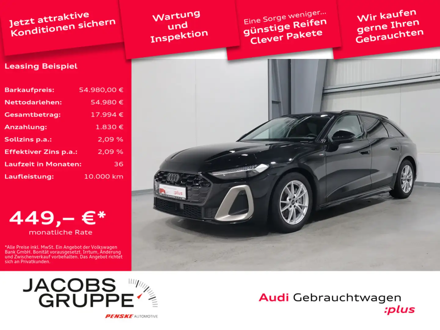 Audi A5 Avant TFSI quattro edition one Matrix*PDC*AHK * Schwarz - 1