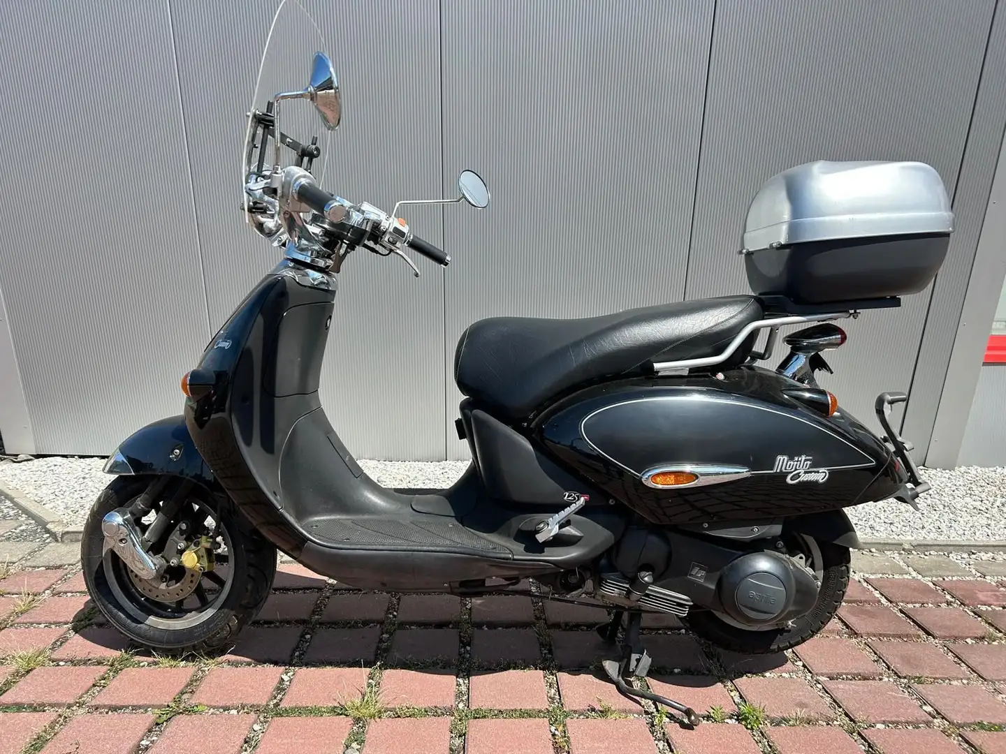 Aprilia Mojito Custom 125 WINDSCHILD KOFFER Schwarz - 1