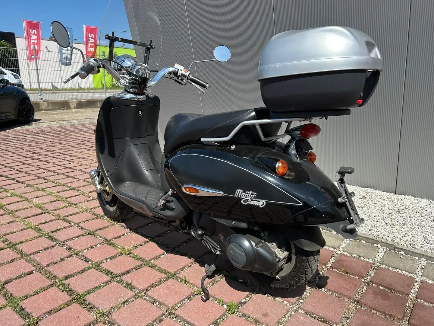Aprilia Mojito Custom 125 WINDSCHILD KOFFER Schwarz - 2