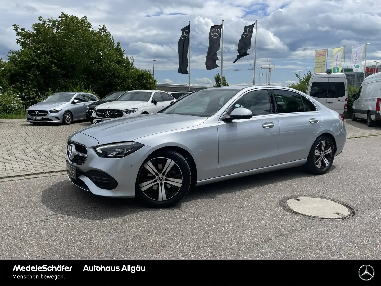 Mercedes-Benz C 180 C 180 Avantgarde LED 360°Kam Ambiente SpiegelP Argent - 2