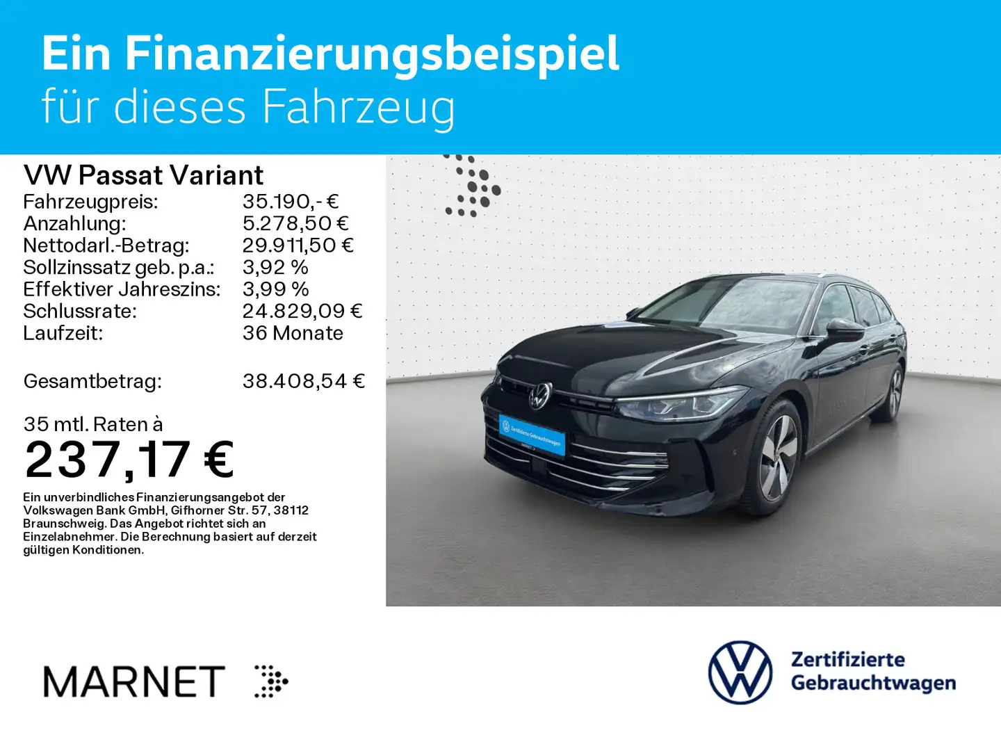 Volkswagen Passat Variant 2.0 TDI DSG ELEGANCE*IQ.LIGHT*AHK Schwarz - 2